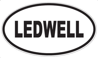 LEDWELL - Oval Sticker