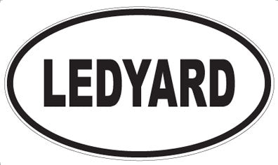 LEDYARD - Oval Sticker