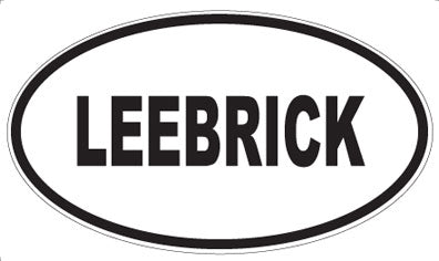 LEEBRICK - Oval Sticker