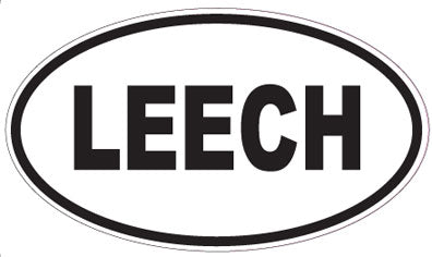 LEECH - Oval Magnet