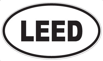 LEED - Oval Sticker