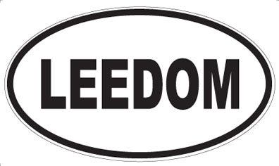 LEEDOM - Oval Magnet