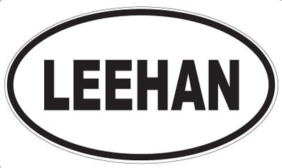 LEEHAN - Oval Sticker