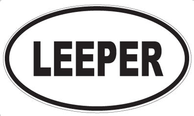 LEEPER - Oval Magnet