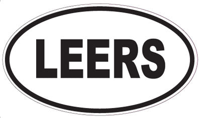 LEERS - Oval Magnet