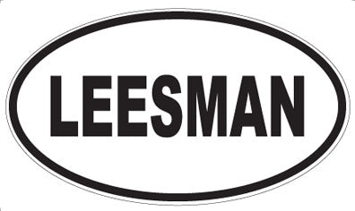 LEESMAN - Oval Sticker