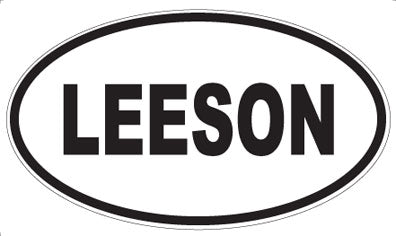 LEESON - Oval Sticker