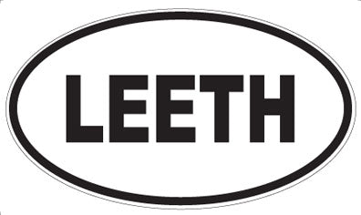 LEETH - Oval Sticker