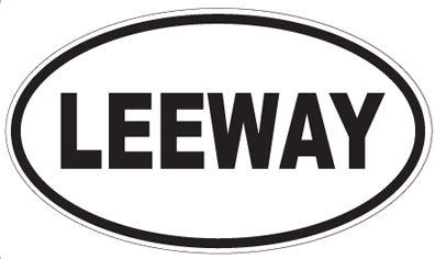 LEEWAY - Oval Sticker
