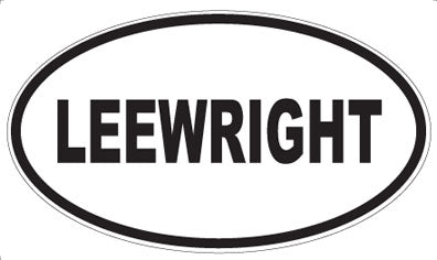 LEEWRIGHT - Oval Sticker