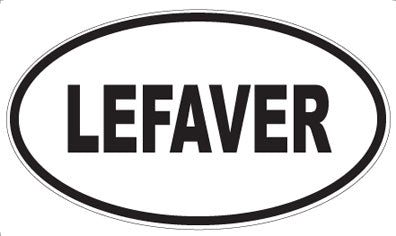 LEFAVER - Oval Sticker