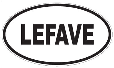 LEFAVE - Oval Magnet