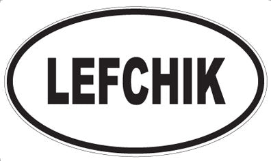 LEFCHIK - Oval Magnet