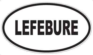 LEFEBURE - Oval Sticker