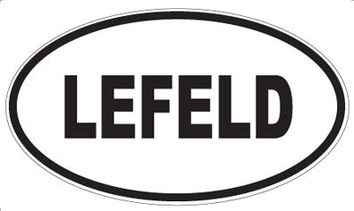 LEFELD - Oval Sticker