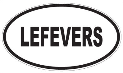 LEFEVERS - Oval Sticker