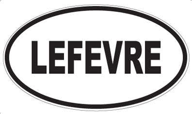 LEFEVRE - Oval Magnet