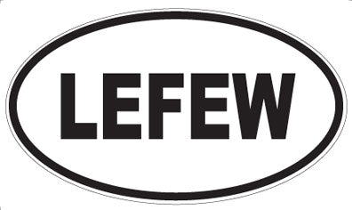 LEFEW - Oval Magnet