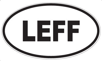 LEFF - Oval Sticker