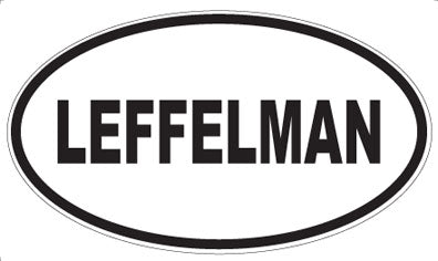 LEFFELMAN - Oval Sticker