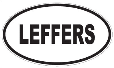 LEFFERS - Oval Sticker
