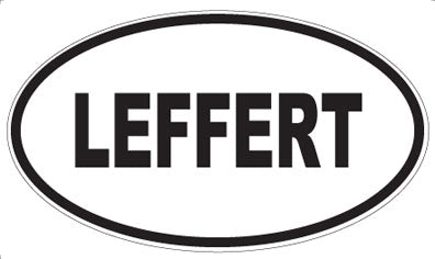 LEFFERT - Oval Sticker