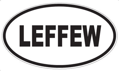 LEFFEW - Oval Sticker