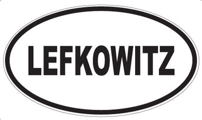 LEFKOWITZ - Oval Sticker