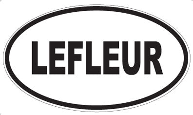 LEFLEUR - Oval Sticker