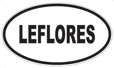 LEFLORES - Oval Magnet