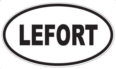 LEFORT - Oval Sticker