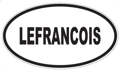 LEFRANCOIS - Oval Sticker