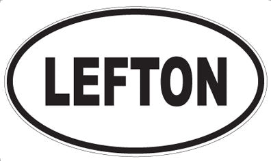 LEFTON - Oval Sticker