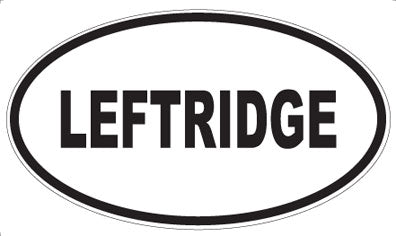 LEFTRIDGE - Oval Sticker
