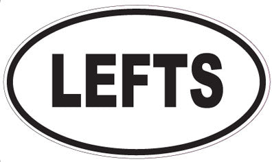 LEFTS - Oval Sticker