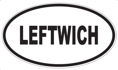 LEFTWICH - Oval Sticker