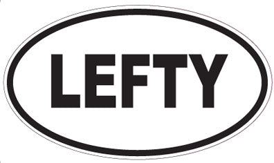 LEFTY - Oval Sticker