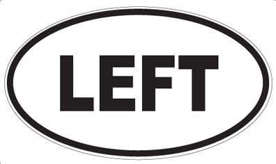 LEFT - Oval Magnet
