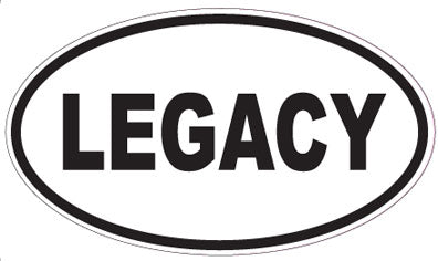 LEGACY - Oval Sticker