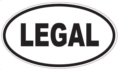 LEGAL - Oval Magnet