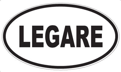 LEGARE - Oval Sticker