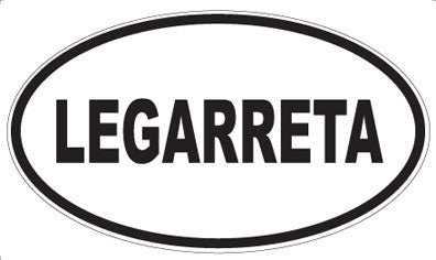 LEGARRETA - Oval Sticker