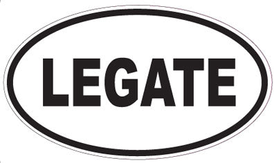 LEGATE - Oval Sticker