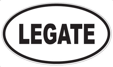 LEGATE - Oval Magnet