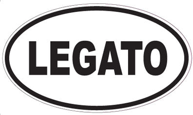 LEGATO - Oval Sticker