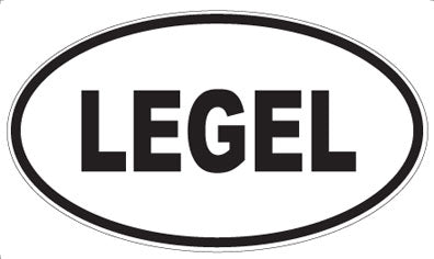 LEGEL - Oval Sticker