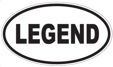 LEGEND - Oval Sticker