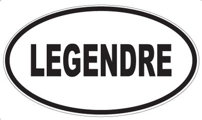 LEGENDRE - Oval Magnet