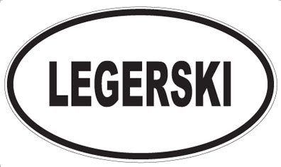 LEGERSKI - Oval Magnet