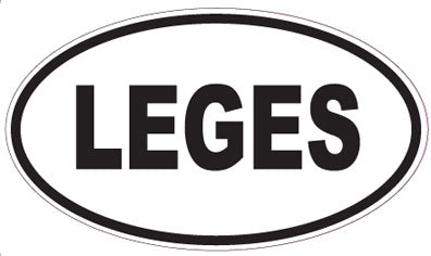LEGES - Oval Magnet